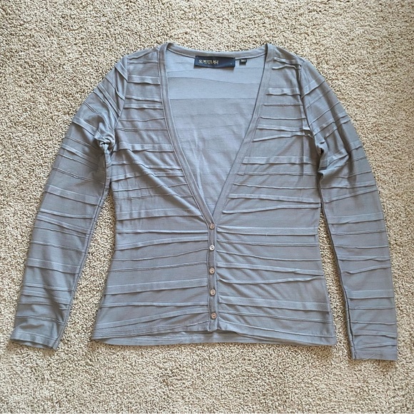 Supertrash Taupe Button Down Cardigan - Picture 3 of 7